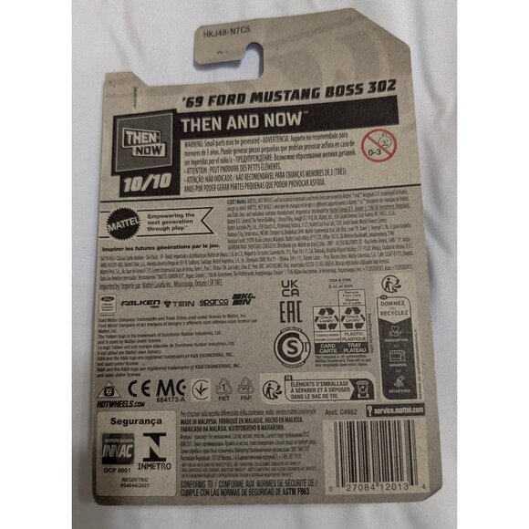 '69 Ford Mustang Boss 302 Hot Wheels Then and Now 10/10 - Picture 2 of 2